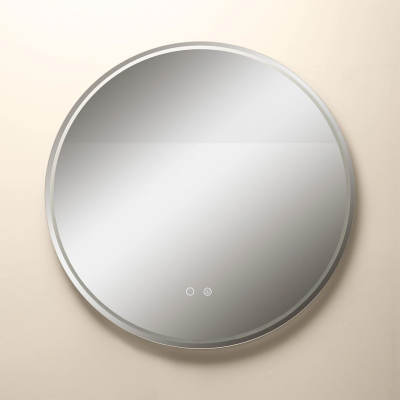 Mirror with LED lighting and anti fog function Ø 80 cm, 36W, 3CCT