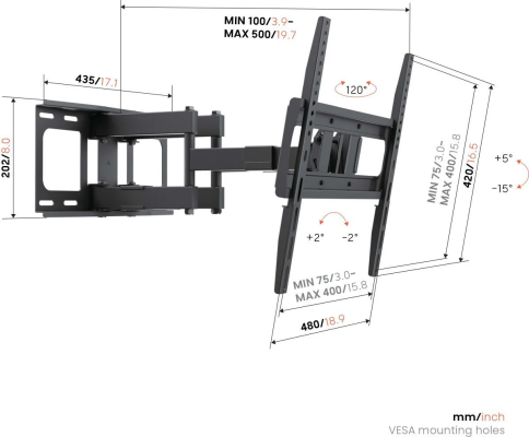 Vogels UP 4053 Forward Motion mount M