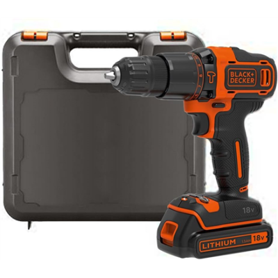 Перфоратор Black&Decker 18V 2G с зарядным устройством 400mA в кейсе BDCHD18K-QW