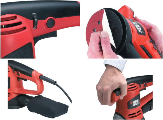 Black&Decker smalcinātājs KA191EK-QS 480W nejaušs orbīts