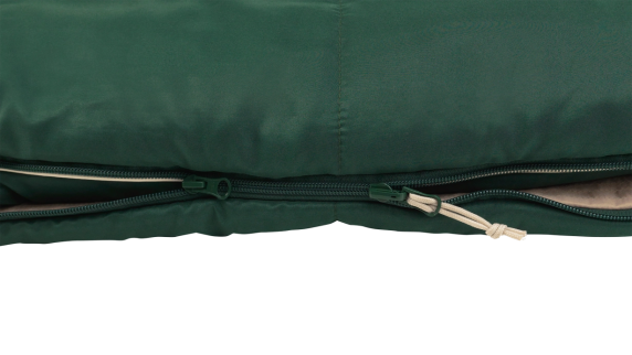 Спальный мешок Outwell Contour Prime Green - левый замок