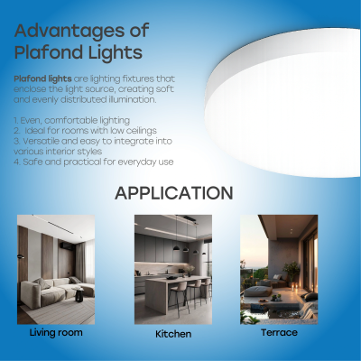 LED Waterproof luminaire 50W, 3CCT, 5500Lm, IP54, Ø 500 x 42 mm
