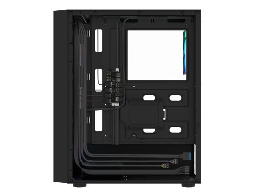 Fury PC korpuss  |  SHOBO SH8F ARGB  |  Melna  |  Midi tornis