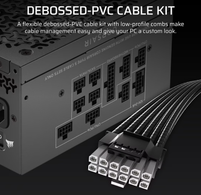 Corsair Fully Modular ATX Power Supply (EU)  |  RM850x SHIFT  |  850 W  |  Black