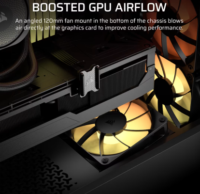 Corsair PC Case  |  3200D RS  |  Black  |  Mid-Tower