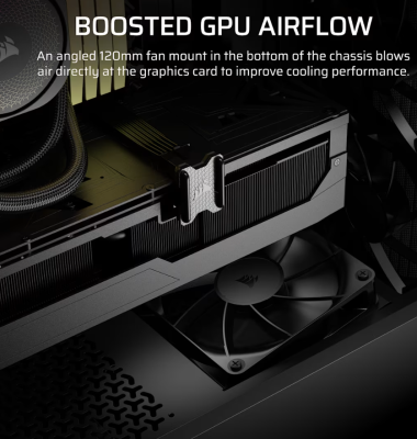 Corsair PC korpuss  |  3200D RS  |  Dūmains  |  Vidēja torņa