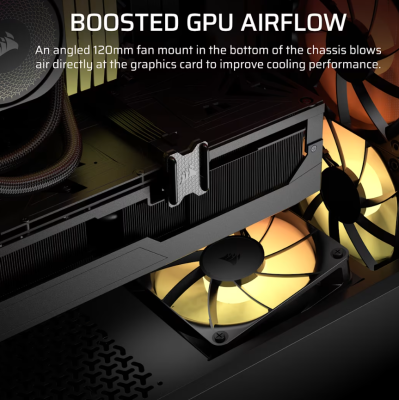 Corsair PC Case  |  3200D RS ARGB  |  Smoke  |  Mid-Tower