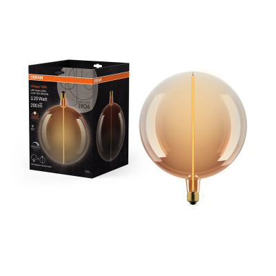 LED Dimmable bulb E27, 4.8W, 1800K, 200Lm, 320°, Vintage 1906 Big Globe