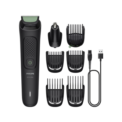 Philips trimmeris  |  MG3930 / 15 Sērija 3000 Viss vienā  |  Bezvadu  |  Garuma pakāpju skaits 10  |  Melns