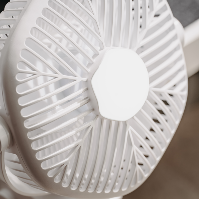 Adler Rechargeable fan with clip  |  AD 7335  |  Table Fan  |  6 W  |  Diameter 12.7 cm  |  Number of speeds 3  |  Oscillation  |  White