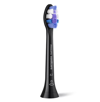 Philips rezerves suku galviņas  |  HX6052 / 88 Sonicare Sensitive  |  Galvas  |  Pieaugušajiem  |  Iekļauto suku galviņu skaits 2  |  Melns