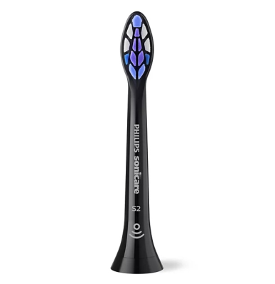 Philips rezerves suku galviņas  |  HX6052 / 88 Sonicare Sensitive  |  Galvas  |  Pieaugušajiem  |  Iekļauto suku galviņu skaits 2  |  Melns