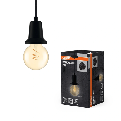 Decorative hanging wire for E27 lamp, max 20W, IP20, bulb not included