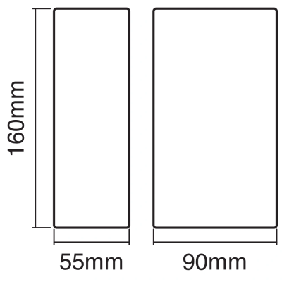 LED Facade luminaire 12W, 3000K, IP44 ENDURA STYLE UPDOWN