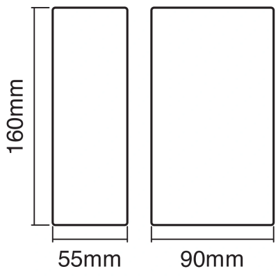 LED Facade luminaire 12W, 3000K, 1050Lm, IP44 ENDURA STYLE UPDOWN