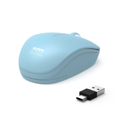 PORT CONNECT Mouse  |  Collection II  |  Wireless  |  2.4 GHz  |  Pastel Blue