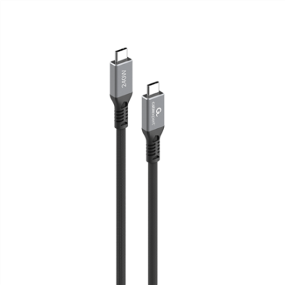 Cablexpert CCBP-USB4-CMCM240-0.3M Premium USB4 Type-C uzlādes un datu kabelis, 40 Gbps, 240 W, 0.3 m  |  Cablexpert