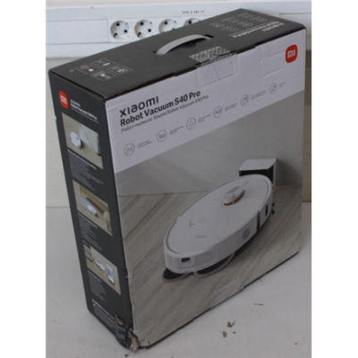 РАСПРОДАЖА. Xiaomi Robot Vacuum S40 Pro EU  |  Xiaomi Robot Vacuum S40 Pro EU  |  Wet&Dry  |  5200 mAh  |  Dust capacity 0.43 L  |  15000 Pa  |  White  |  DAMAGED PACKAGING