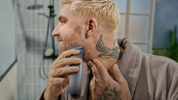 Philips trimmeris  |  BT3617 / 15 sērija 3000  |  Bezvadu  |  Mitrs un sauss  |  Garuma pakāpju skaits 20  |  Tumši pelēks