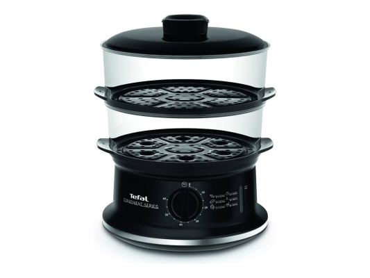 TEFAL  |  VC140135 Food Steamer  |  Black  |  900 W  |  Number of baskets 2
