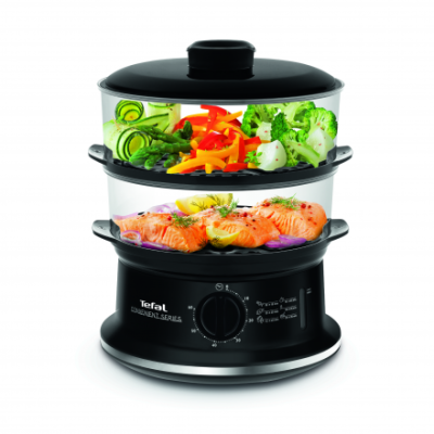 TEFAL  |  VC140135 Food Steamer  |  Black  |  900 W  |  Number of baskets 2