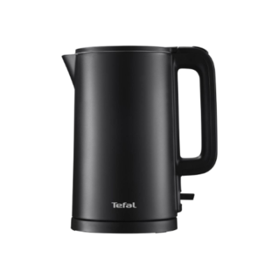 TEFAL  |  KO1408E0 Thermo Protect  |  Чайник  |  Электрический  |  1500 Вт  |  1.5 л  |  Нержавеющая сталь / Пластик  |  360° вращающаяся база  |  Черный