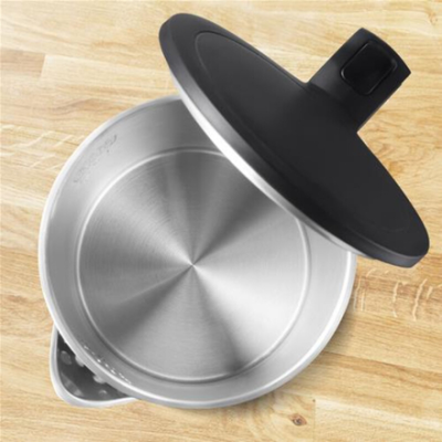TEFAL  |  KO1408E0 Thermo Protect  |  Чайник  |  Электрический  |  1500 Вт  |  1.5 л  |  Нержавеющая сталь / Пластик  |  360° вращающаяся база  |  Черный