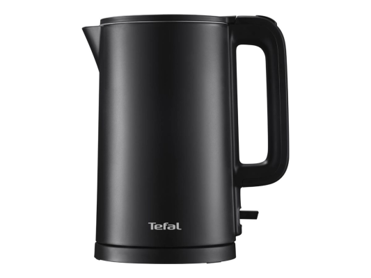TEFAL  |  KO1408E0 Thermo Protect  |  Чайник  |  Электрический  |  1500 Вт  |  1.5 л  |  Нержавеющая сталь / Пластик  |  360° вращающаяся база  |  Черный