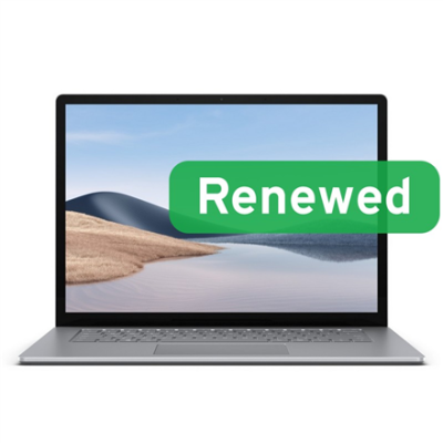 Microsoft Renewed Grade A  |  Surface Laptop 4 Platinum  |  15 "  |  i7-1185G7  |  8 GB  |  SSD  |  256 GB  |  Intel Iris Xe  |  Windows 11 Pro  |  Keyboard language US