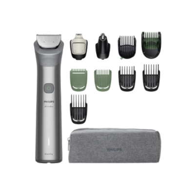 Philips trimmeris  |  MG5941 / 15 Sērija 5000 Viss vienā  |  Bezvadu  |  Mitrs & Sauss  |  Garuma pakāpju skaits 13  |  Gaiši pelēks