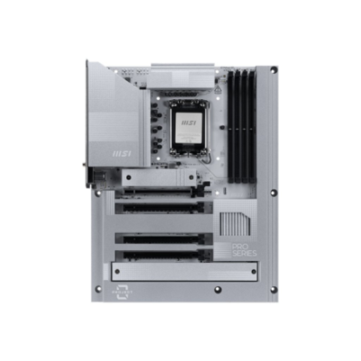 MSI PRO Z890-S WIFI PZ  |  Processor family Intel  |  Processor socket LGA1851  |  DDR5  |  Supported hard disk drive interfaces SATA, M.2  |  Number of SATA connectors 4
