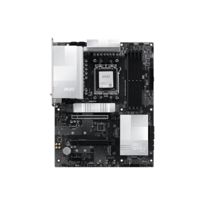 MSI PRO X870E-S EVO WIFI  |  Processor family AMD  |  Processor socket AM5  |  DDR5  |  Supported hard disk drive interfaces SATA, M.2  |  Number of SATA connectors 4