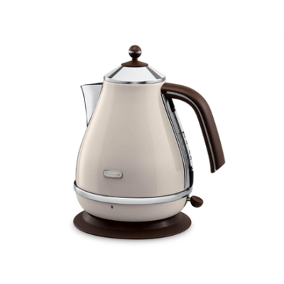 Delonghi  |  KBOV 2001.BG  |  Стандартный чайник  |  2000 Вт  |  1.7 Л  |  Нержавеющая сталь  |  360° вращающаяся база  |  Бежевый