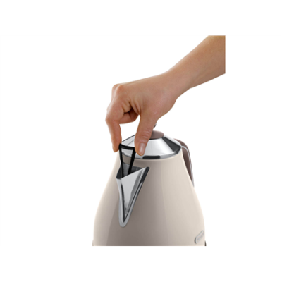 Delonghi  |  KBOV 2001.BG  |  Стандартный чайник  |  2000 Вт  |  1.7 Л  |  Нержавеющая сталь  |  360° вращающаяся база  |  Бежевый