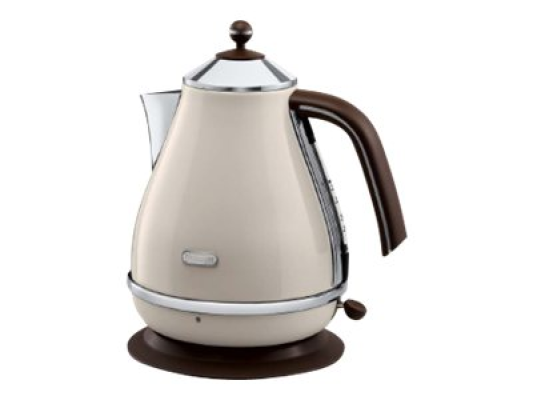 Delonghi  |  KBOV 2001.BG  |  Стандартный чайник  |  2000 Вт  |  1.7 Л  |  Нержавеющая сталь  |  360° вращающаяся база  |  Бежевый