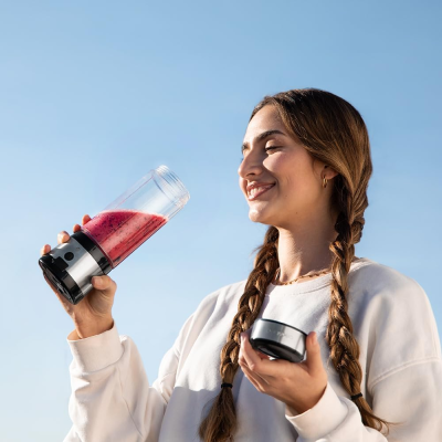 Cecotec Smoothie Blender  |  WanderlustMix USB  |  Portable  |  126 W  |  Jar capacity 0.4 L  |  Ice crushing  |  Inox
