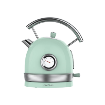 Cecotec Kettle  |  ThermoSense 420 Vintage  |  2200 W  |  Electric  |  1.8 L  |  Stainless steel  |  360° rotational base  |  Light Green