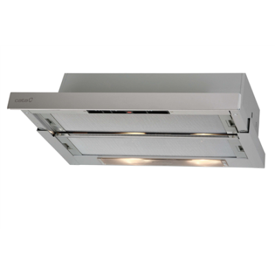 CATA  |  Hood  |  TF 5260 X  |  Telescopic  |  Energy efficiency class D  |  Width 60 cm  |  325 m³ / h  |  Slider control  |  LED  |  Inox
