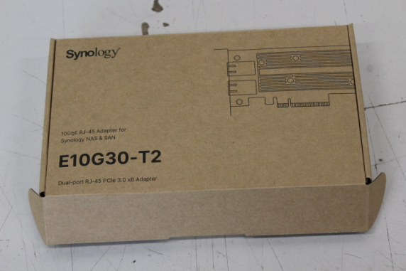 SALE OUT. Synology E10G30-T2 Dual-port 10GbE 10GBASE-T add-in card  |  SALE OUT. Synology Dual-port 10GbE 10GBASE-T add-in card  |  E10G30-T2  |  DEMO  |  PCIe 3.0 x8
