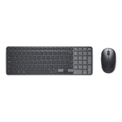 Dell Pro 7 Rechargeable Compact Keyboard and Mouse - KM746  |  Набор клавиатуры и мыши  |  Беспроводная  |  Bluetooth  |  Международная версия  |  Графит