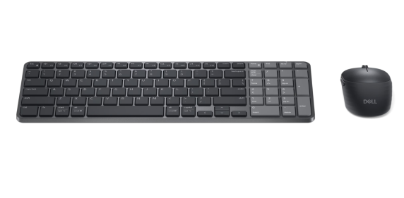 Dell Pro 7 Rechargeable Compact Keyboard and Mouse - KM746  |  Набор клавиатуры и мыши  |  Беспроводная  |  Bluetooth  |  Международная версия  |  Графит