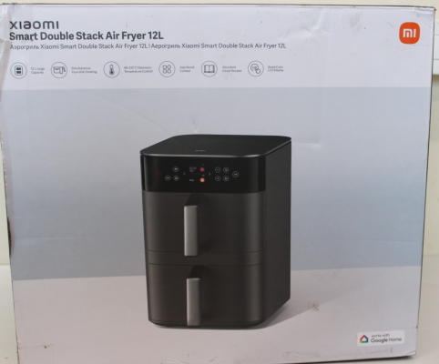 SALE OUT. Xiaomi Dual Zone Air Fryer 12L EU  |  Xiaomi Smart Double Stack Air Fryer 12L  |  Power 2800 W  |  Capacity 12 L  |  Black  |  UNPACKED, SCRATCHED ITEM
