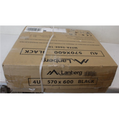 SALE OUT. Lanberg Rack cabinet 19" wall-mounted 4U 600 fast assembly (flat pack), black  |  SALE OUT. Lanberg Rack cabinet 19" wall-mounted 4U 600 fast assembly (flat pack)  |  WFFA-5604-10B  |  Black  |  DAMAGED PACKAGING, UNPACKED