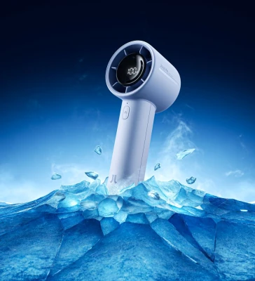 JisuLife Handheld Fan 10S  |  Handheld Fan  |  5000 mAh  |  Blue