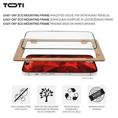 PREMIUM TEMPERED screen protector glass 3D full cover for Apple iPhone 17 / 16 Pro