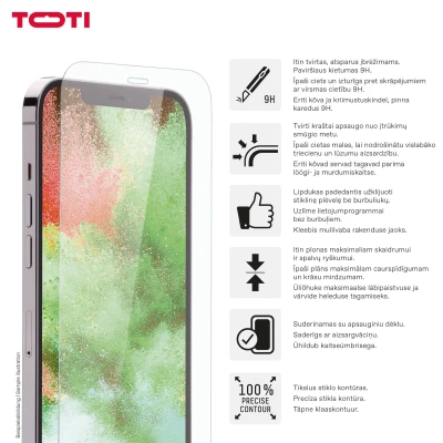 TEMPERED glass 2D screen protector full cover for iPhone 17 / 16 Pro Transparent