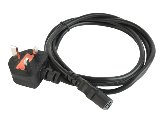 Gembird PC-187 UK Power Cord  |  IEC C13  |  5 A  |  1.8 m (6 ft)