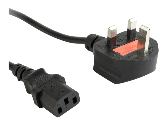 Gembird PC-187 UK Power Cord  |  IEC C13  |  5 A  |  1.8 m (6 ft)