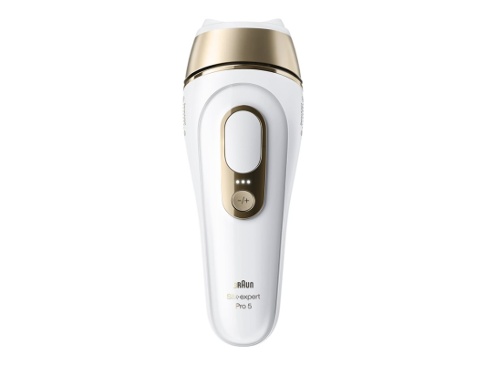 Braun Silk-expert Pro 5 IPL Photoepilator | PL5210 | 10 Intensity Levels | 3 Modes | White/Gold
