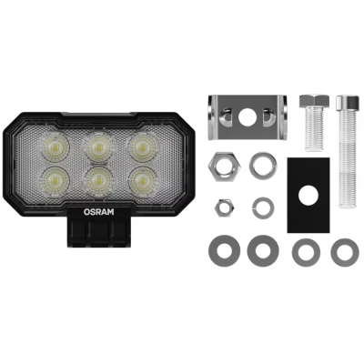Additional automotive work lights 26W, 12V / 24V, 6000K, IP6K8, IP6K9K, 2300Lm